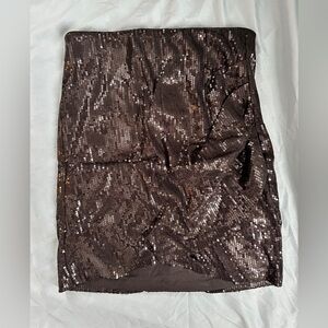 Dynamite Sparkling black Mini Skirt